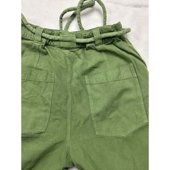 FREE PEOPLE Sz Medium RANCHER WIDELEG CHINO PANT IN GREEN - Picture 8 of 11